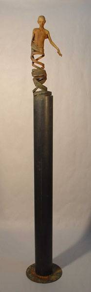 Andernorts - figürliche Malerei von Isabelle Lafeuille und figürliche Bronzeskulpturen von Jesús Curía
