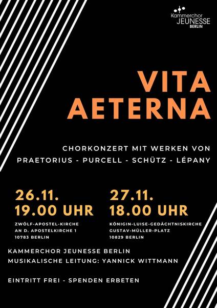 KONZERT Kammerchor Jeunesse "Vita Aeterna"