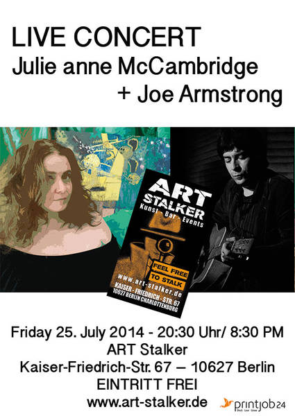 Concert: Julie anne McCambridge + Joe Armstrong 