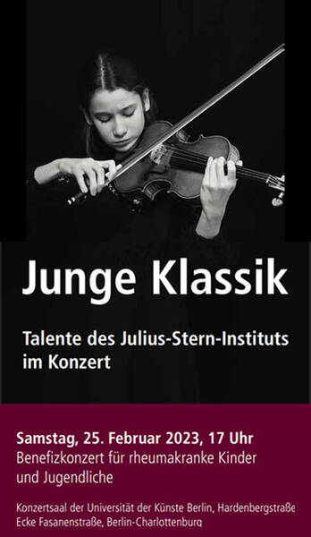 Benefizkonzert „Junge Klassik“ zugunsten rheumakranker Kinder und Jugendlicher