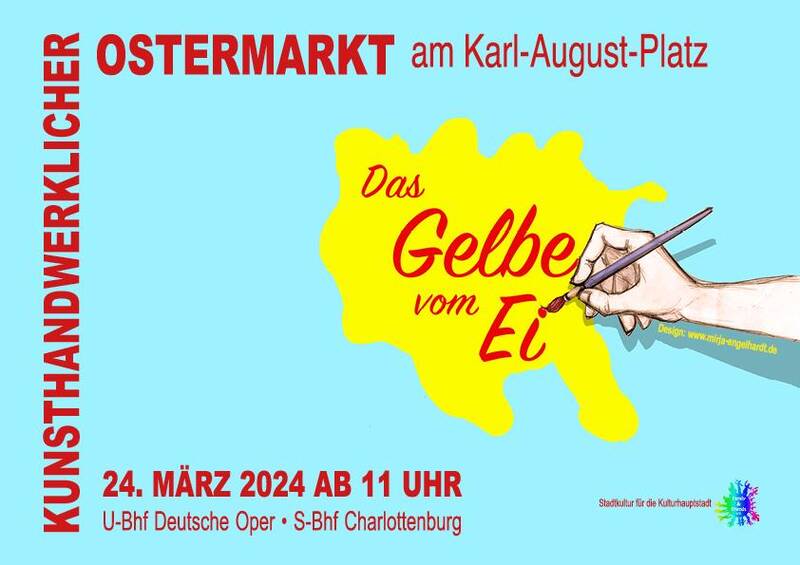 Das Gelbe vom Ei - kunsthandwerklicher Ostermarkt am Karl-August-Platz