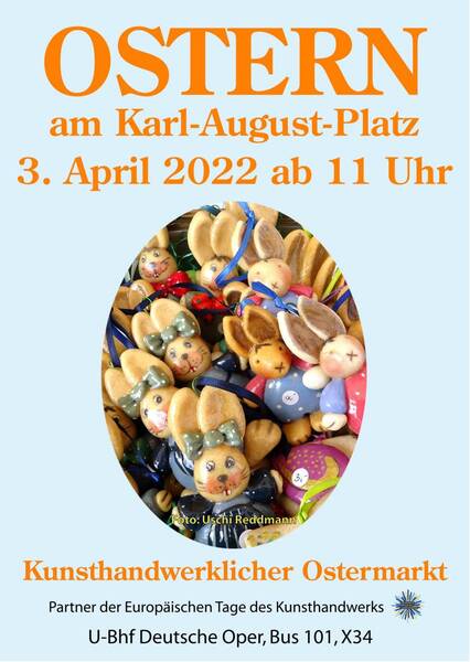 OSTERN am Karl-August-Platz - kunsthandwerklicher Ostermarkt