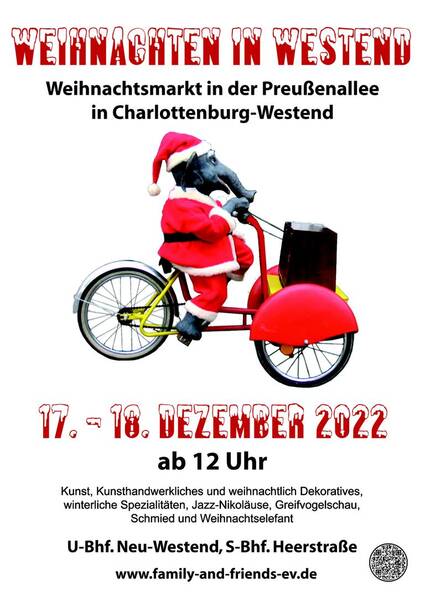 Weihnachten in Westend - kunsthandwerklicher Weihnachtsmarkt