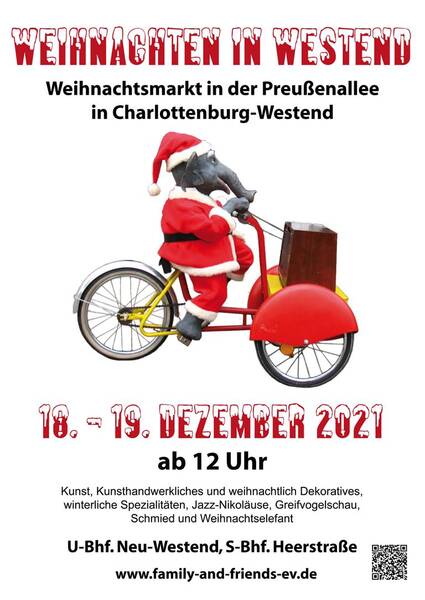 Weihnachten in Westend -kunsthandwerklicher Weihnachtsmarkt