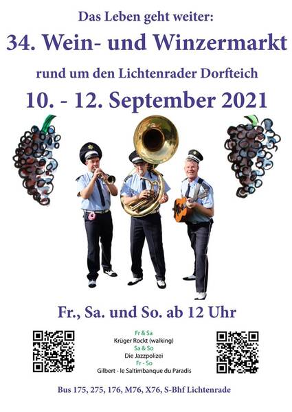 34. Wein- und Winzerfest - rund um den Dorfteich Lichtenrade