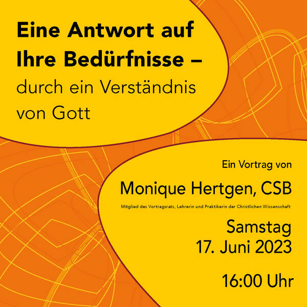 Eine Antwort auf Ihre Bedürfnisse - durch ein Verständnis von Gott