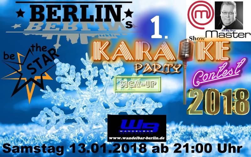 Karaoke Contest die erste Berliner Party in 2018