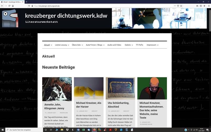 Damit wir im Kontakt bleiben: die Website des kreuzberger dichtungswerks