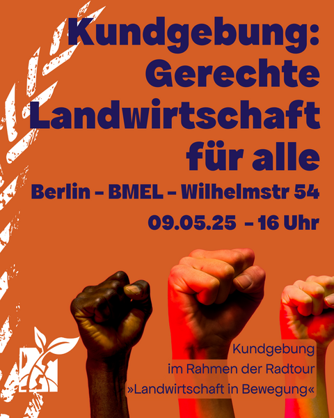 Kundgebung "Gerechte Landwirtschaft für alle" von Disrupt
