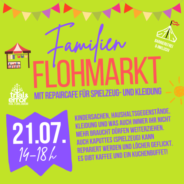 Familienflohmarkt auf dem Kulturbunker