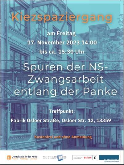 Kiezspaziergang: Spuren der NS-Zwangsarbeit entlang der Panke