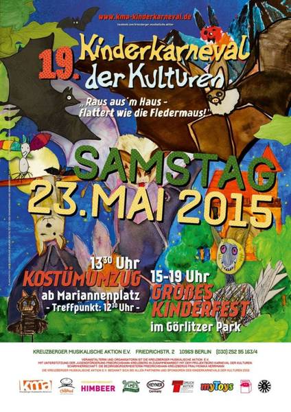 19. Kinderkarneval der Kulturen 2015 - mit Umzug und Kinderfest