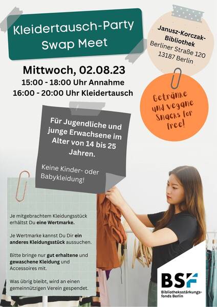 Kleidertauschparty für Jugendliche und junge Erwachsene
