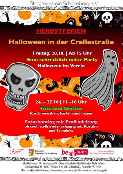 Familien Halloween im Stadtteilverein Schöneberg e.V.