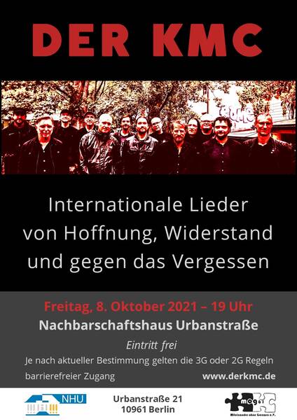 Internationale Lieder von Hoffnung, Widerstand und gegen das Vergessen. 