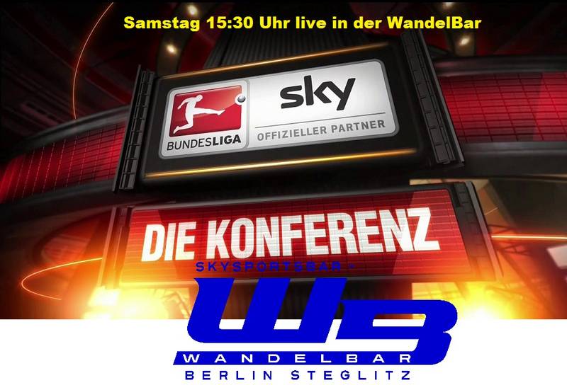 Samstags-Konferenz der SkyBundesliga live in der WandelBar
