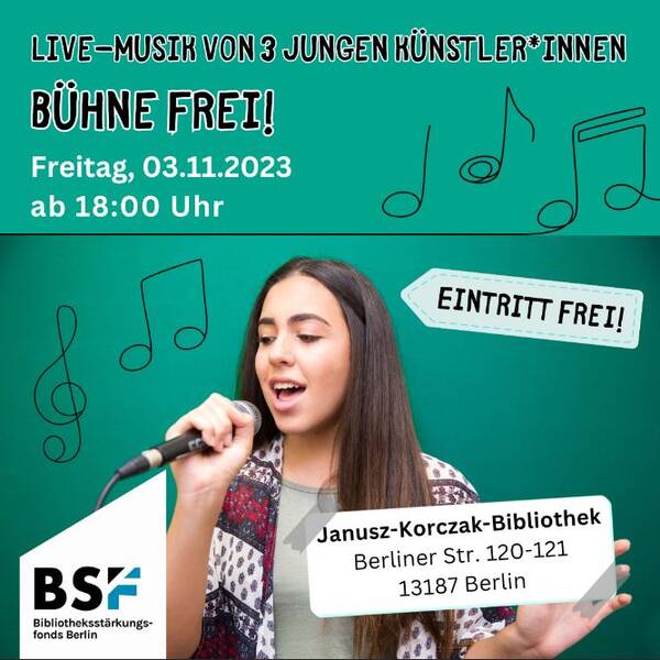 Bühne frei! 3 Live-Konzerte von Nachwuchskünstler*innen