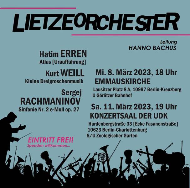 Orchesterkonzert Konzertsaal der UdK Hardenbergstraße