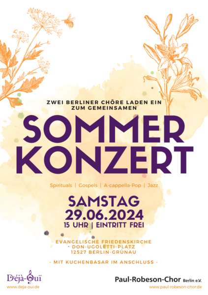 Sommerkonzert zweier Berliner Chöre