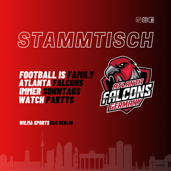 NFL American Football WatchParty des Atlanta Falcons Germany FanClub (August - Februar)