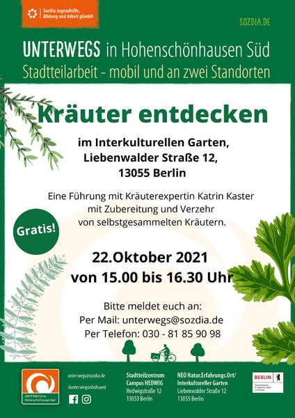 Kräuter entdecken im Interkulturellen Garten Lichtenberg