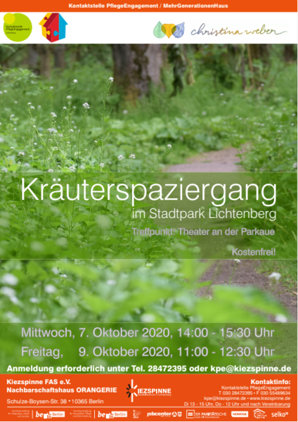 Kräuterspaziergang im Stadtpark Lichtenberg