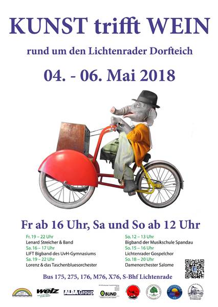 KUNST trifft WEIN rund um den Lichtenrader Dorfteich