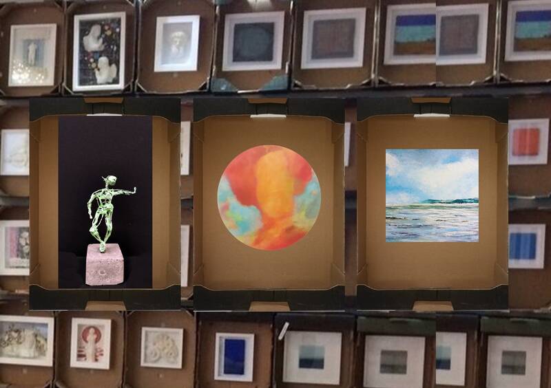 Kunst im Karton – Die kleine, kurze und preisgünstige Kunstmesse im Wedding