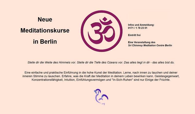 Neue Meditationskurse in Berlin