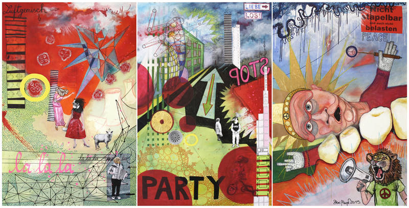 Vernissage "La La La, Party, Peace" - Steve Meyer 2015