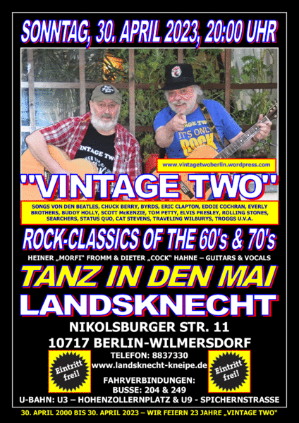 Tanz in den Mai - Vintage Two: Rock-Klassiker der 60er- & 70er-Jahre