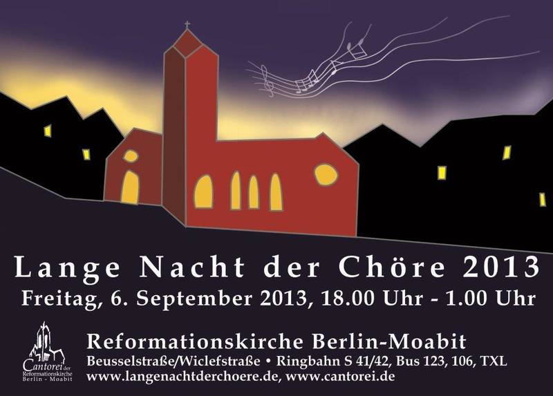 9. Lange Nacht der Chöre: Chorfestival in der Reformationskirche