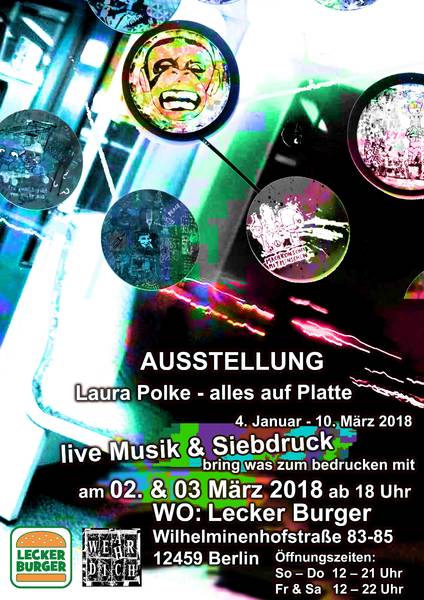 LIVE Laura Polke & Friends Siebdruck & Musik