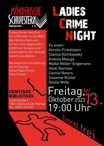 Tag der Bibliotheken in Brandenburg - Ladies Crime Night