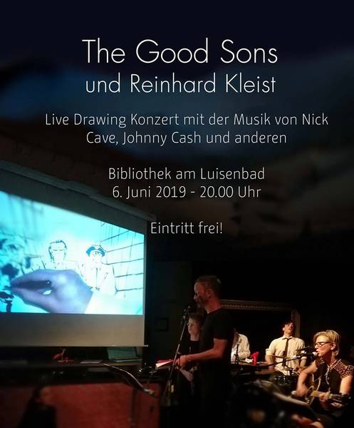 Live Drawing Konzert mit Reinhard Kleist (Bibliothek am Luisenbad)