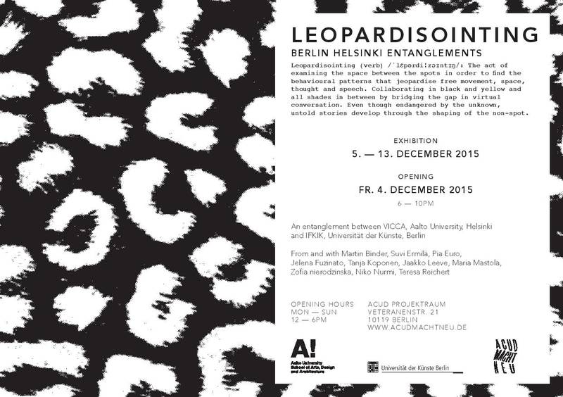 Finn-issage der Ausstellung LEOPARDISOINTING im ACUD