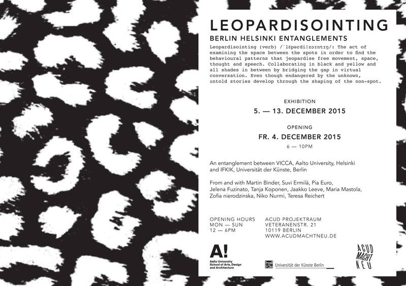 Leopardisointing - Ausstellung im ACUD