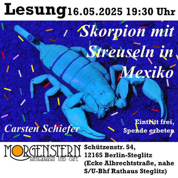 Skorpion mit Streuseln in Mexiko