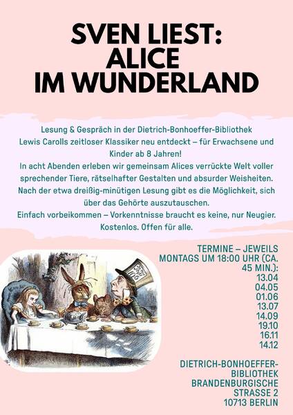 Sven liest – Alice im Wunderland