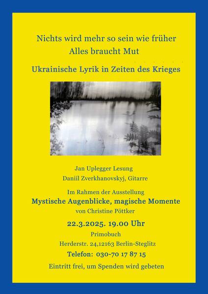 Fotografie Ausstellung + Lesung - Mystische Augenblicke - Magische Momente (Mo - Sa)