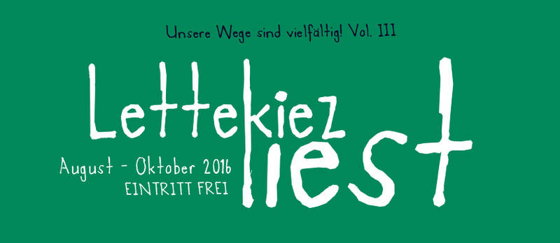 Der Lettekiez liest! 2016 in Reinickendorf