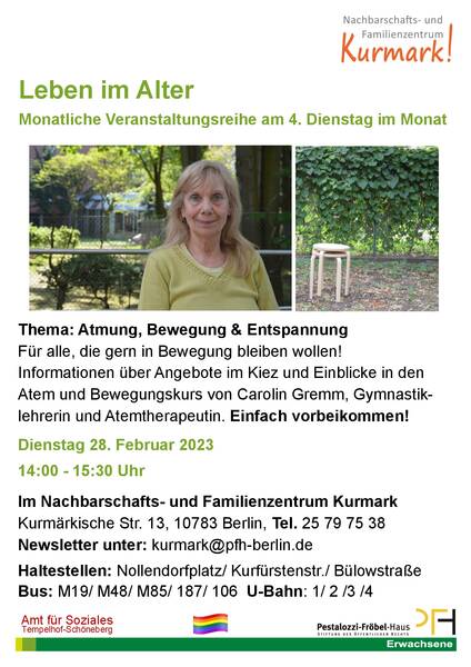 Atmung, Bewegung & Entspannung bei Leben im Alter