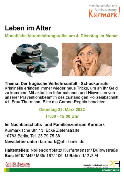 Der tragische Verkehrsunfall - Schockanrufe- offene Veranstaltung 