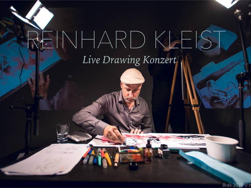  Live Drawing Konzert mit Reinhard Kleist und der Band The Good Sons