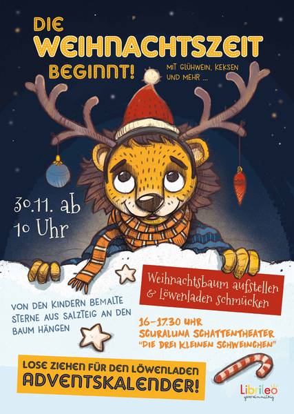 Die Weihnachtszeit beginnt im Löwenladen