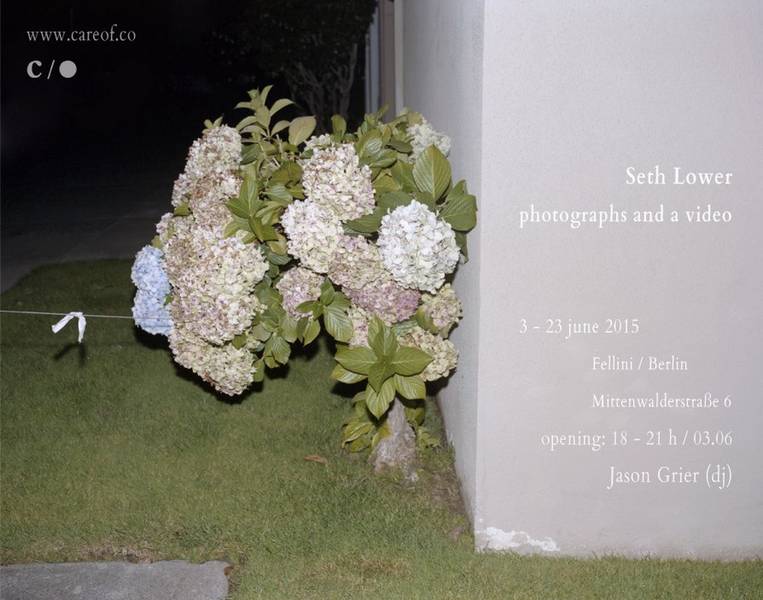 Seth Lower - photographs and a video - with Jason Grier (dj)