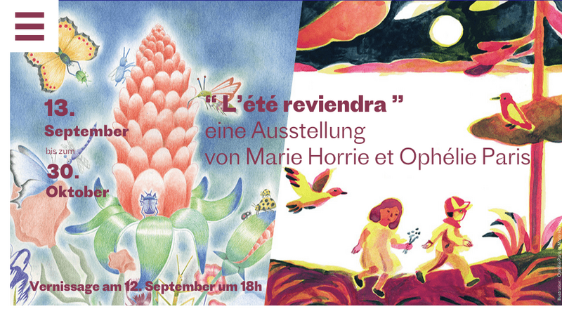 Vernissage -  Ophélie Paris Marie Horrie L’Été reviendra: Eine Ausstellung von Marie Horrie und Ophélie Paris 