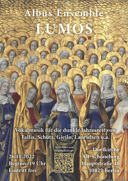 Konzert "Lumos" - Vokalmusik für die dunkle Jahreszeit