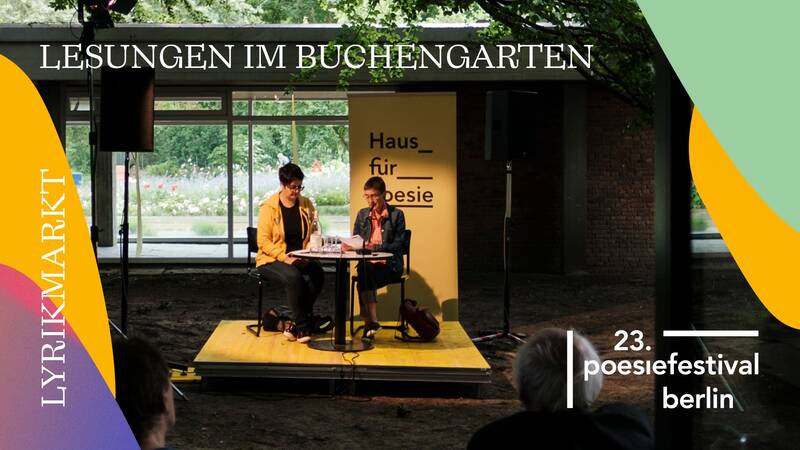 Lyrikmarkt: Lesungen im Buchengarten