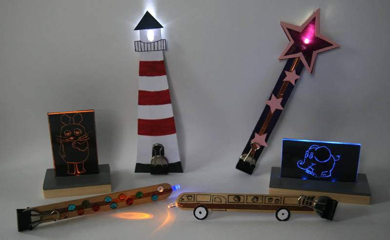 Taschenlampe bauen für Kinder ab 5 Jahre